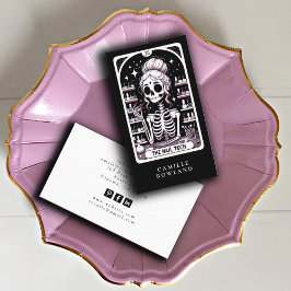 タロットネイリスト白黒名刺 名刺