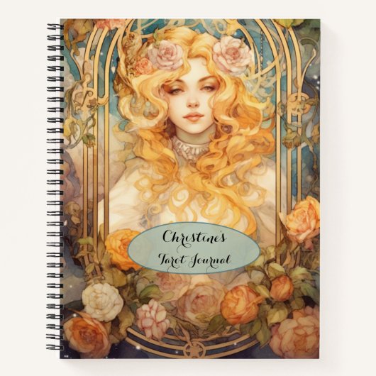 タロットパーソナライズされた誌 ノートブック (正面)