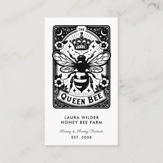 タロットビーテーマハニービーアフィールファームビーキーパー 名刺 (正面)