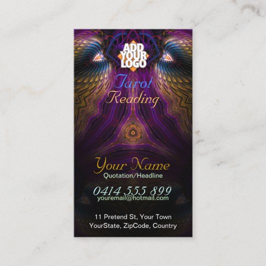 タロットフラクタルファンタジー名刺 名刺 (正面)