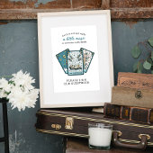 タロットベビーシャワーフレーム可能なゲストブックサイン ポスター