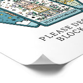 タロットベビーシャワーベビー標識用フレームブロック ポスター (角)