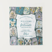 タロットベビーシャワー歓迎つる標識 タペストリー (正面)