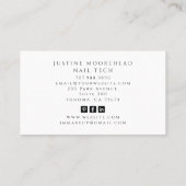 タロットベーカー名刺 名刺 (裏面)