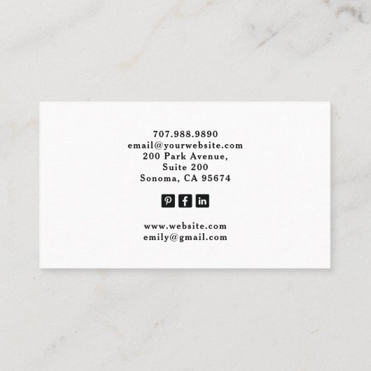 タロットベーカー名刺 名刺 (裏面)