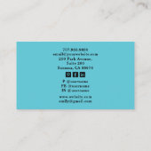 タロットベーカー菓子シェフデザートケーター 名刺 (裏面)