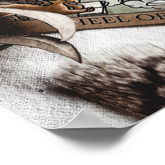 タロットホイール〔占星術の〕十二宮図 |ポスター ポスター (角)