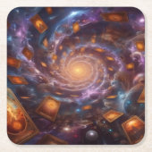 タロットボルテックスコースター スクエアペーパーコースター (正面)