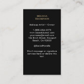 タロットマウンテンズ神モダン女神ブエレガントラック金ゴールド 名刺 (裏面)