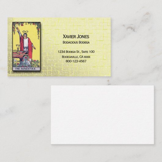 タロットマジシパーソナライズされたャン名刺 名刺 (正面/裏面)