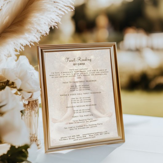 タロットミスティックウーマンアイムーン金ゴールド価格表 ポスター