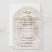 タロットミスティックウーマンアイムーン金ゴールド価格表 招待状 (正面)