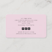 タロットメイクアップアーティストスケルトン赤面 名刺 (裏面)