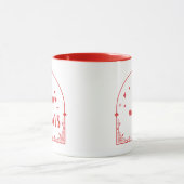 タロットモダンホリデーパーティーのクリスマス マグカップ (中央)