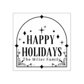 タロットモダンホリデーパーティーのクリスマス ラバースタンプ (インプリント)