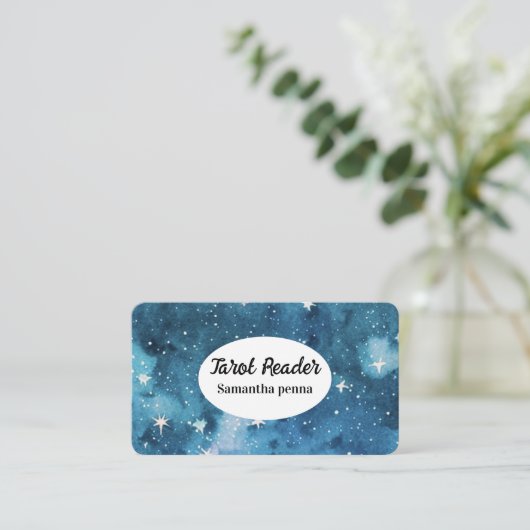 タロットヨガスターマッサージ深い宇宙名刺 名刺 (スタンド正面)