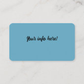 タロットヨガスターマッサージ深い宇宙名刺 名刺 (裏面)