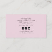 タロットラッシュスペシャリストピンクの名刺 名刺 (裏面)