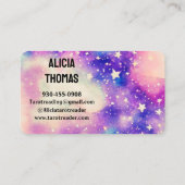 タロットリーダサイキックスター宇宙デイケア 名刺 (裏面)