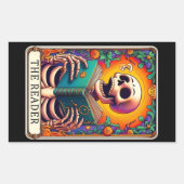 タロットリーダステッカー 長方形シール (正面)