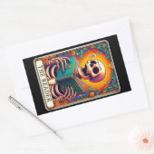 タロットリーダステッカー 長方形シール (封筒)