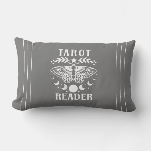 タロットリーダムーンフェイズ銀河系スター装飾用クッション ランバークッション (正面)