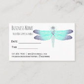 タロットリーディングドラゴンフライスタイリッシュアクアカラーズ 予約カード (裏面)