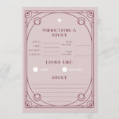 タロット予測とアドバイスカードピンク アドバイスカード (裏面)