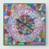 タロット周回壁時計 スクエア壁時計 (正面)