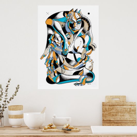 タロット墨 ポスター (キッチン)