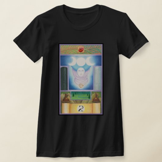 タロット女教皇 Tシャツ (レイダウン)