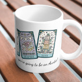 タロット妊娠赤ん坊の女の子が家族のために明らかにする コーヒーマグカップ