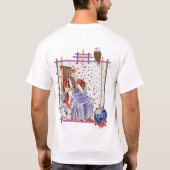 タロット皇帝と女帝 Tシャツ (裏面)