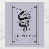 タロット神秘的なフォーチュンワインラベル ワインラベル (シングルラベル)