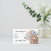 タロット読の編集可能カード 名刺 (スタンド正面)
