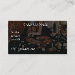 タロット読の編集可能カード 名刺
