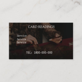 タロット読の編集可能カード 名刺