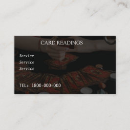 タロット読の編集可能カード 名刺