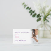 タロット読の編集可能カード 名刺 (スタンド正面)