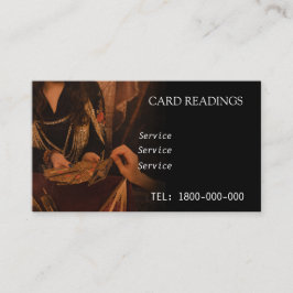 タロット読の編集可能カード 名刺