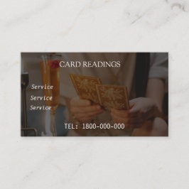 タロット読の編集可能カード 名刺