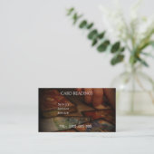 タロット読の編集可能カード 名刺 (スタンド正面)