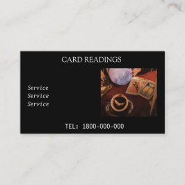 タロット読の編集可能カード 名刺