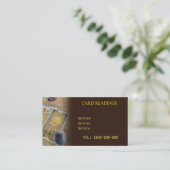 タロット読の編集可能カード 名刺 (スタンド正面)