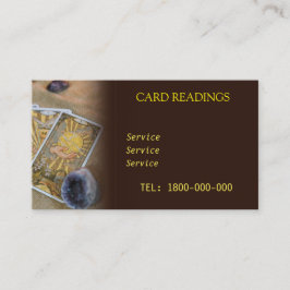 タロット読の編集可能カード 名刺