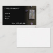 タロット読の編集可能カード 名刺 (正面/裏面)