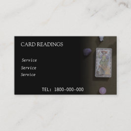 タロット読の編集可能カード 名刺
