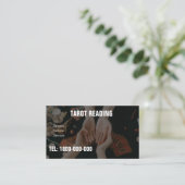 タロット読の編集可能カード 名刺 (スタンド正面)