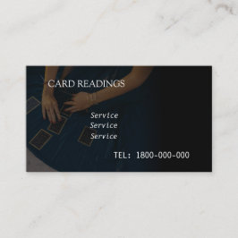 タロット読の編集可能カード 名刺