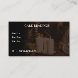 タロット読の編集可能カード 名刺